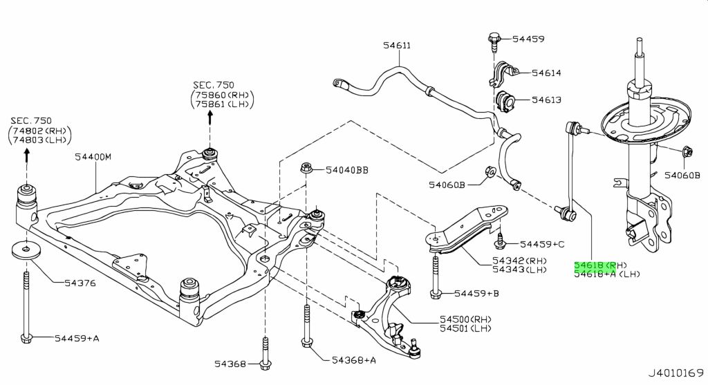 Buy Genuine Nissan 546181AA0A (54618-1AA0A) Rod Assembly, Connecting ...