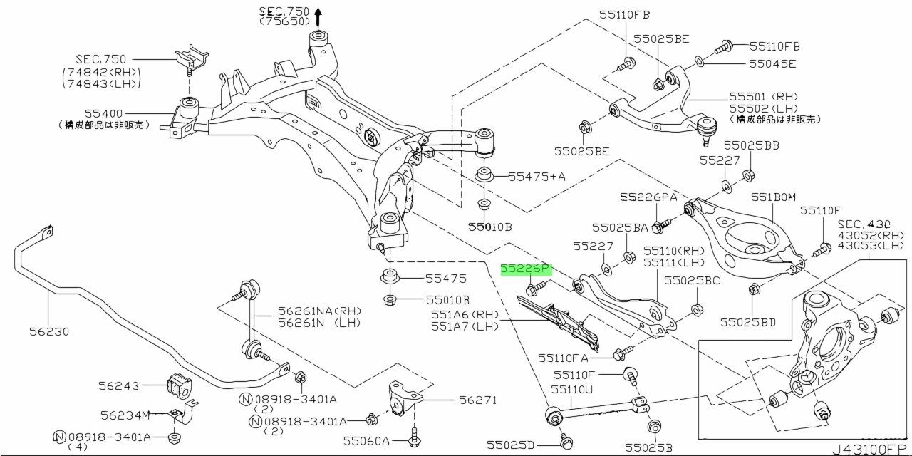 Nissan 55226 ja00b