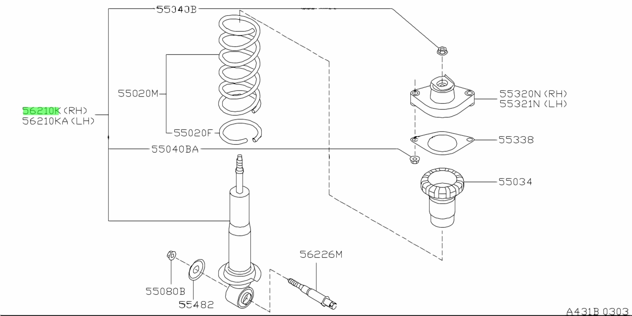 Buy Genuine Nissan 56210WA227 (56210-WA227) Absorber Kit, Shock Rear ...