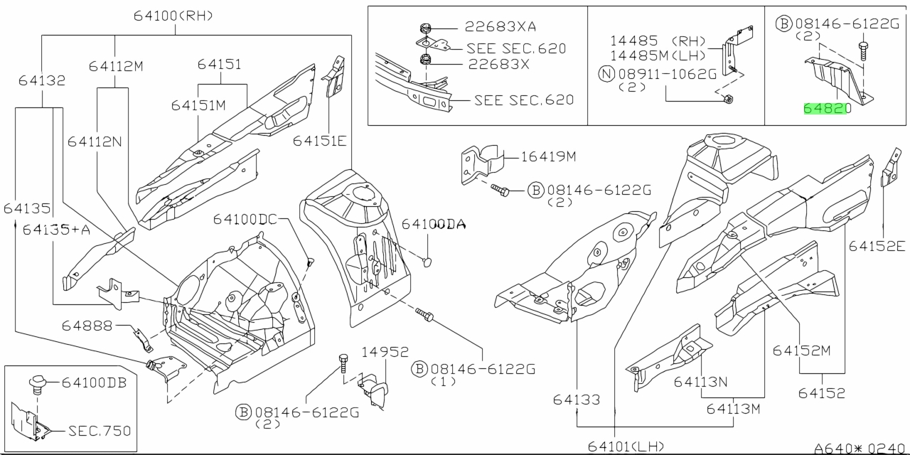 Buy Genuine Nissan 6483024U00 (64830-24U00) Bracket, Air Cleaner ...