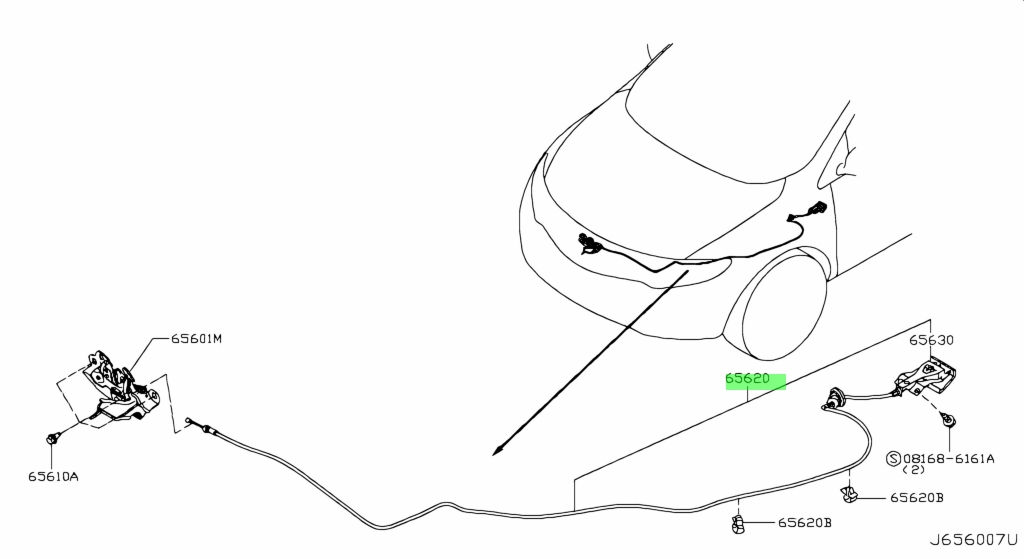 Как открыть капот ниссан мурано