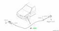 Genuine Nissan 6562570T00 - CLAMP, CONTROL CABLE;CLIP-HOOD CONTROL CABLE