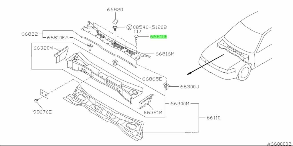 Nissan 66820 ed000