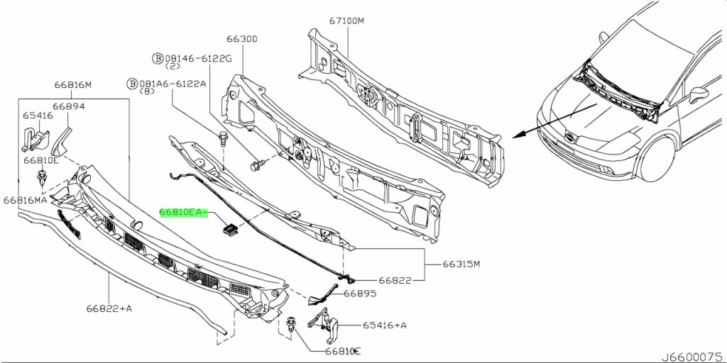 Nissan 66820 ed000