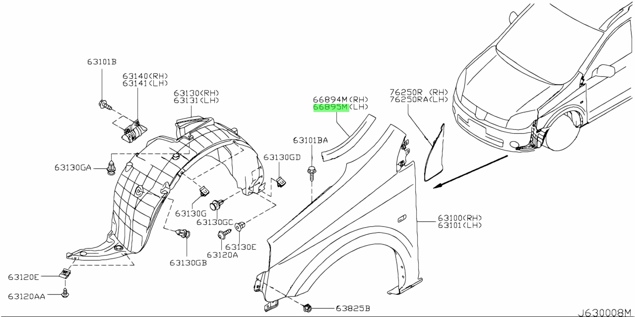 66895 el000 nissan