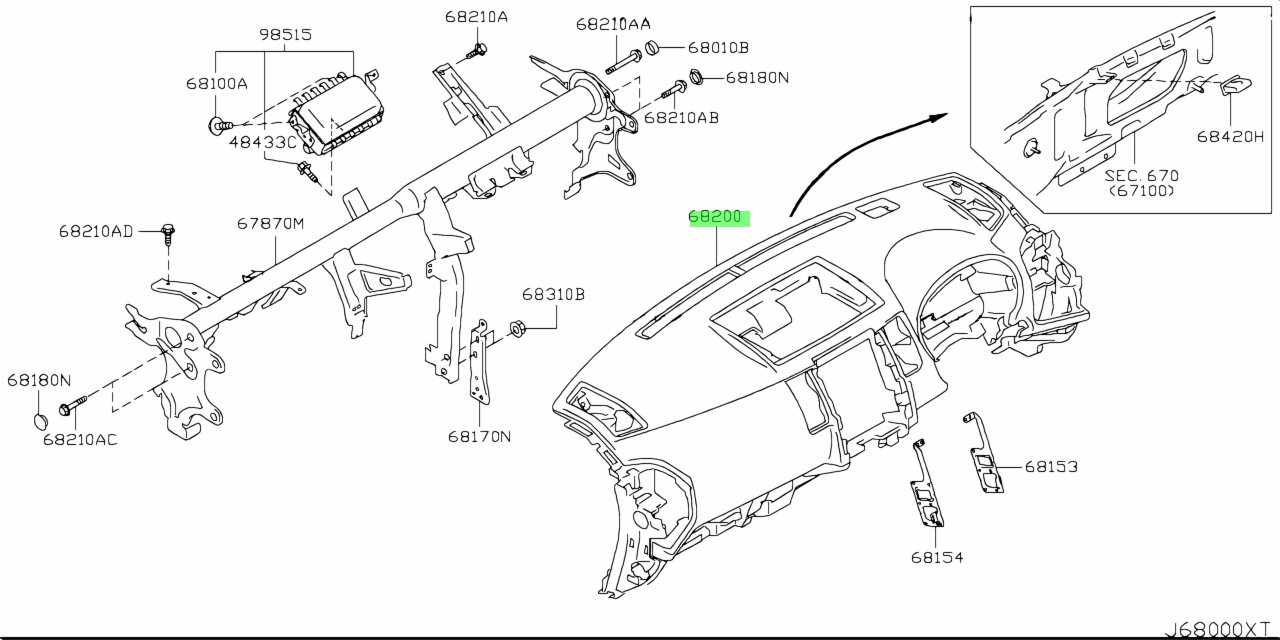 Как снять верхний бардачок Х Трейл Т 31 - отчет - Nissan X-Trail II (t31), 2 л, 