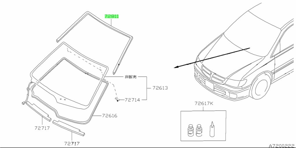 Nissan 72752 jg000