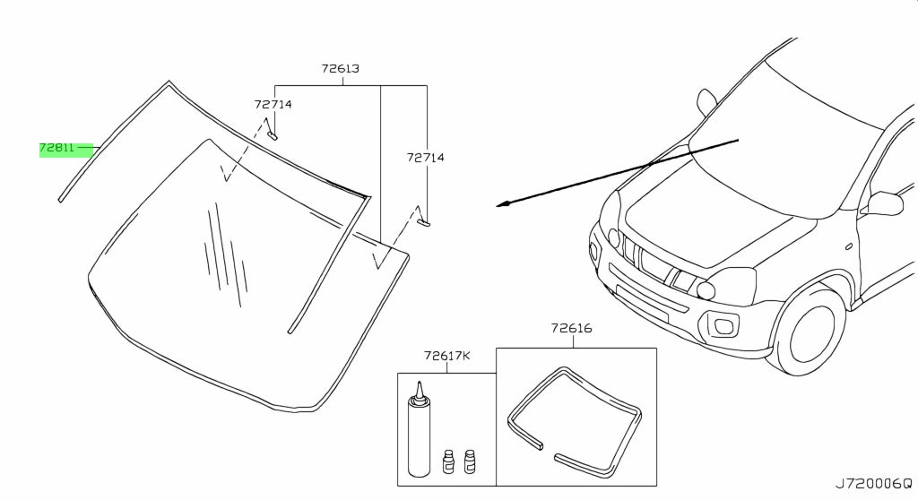 Nissan 72752 jg000