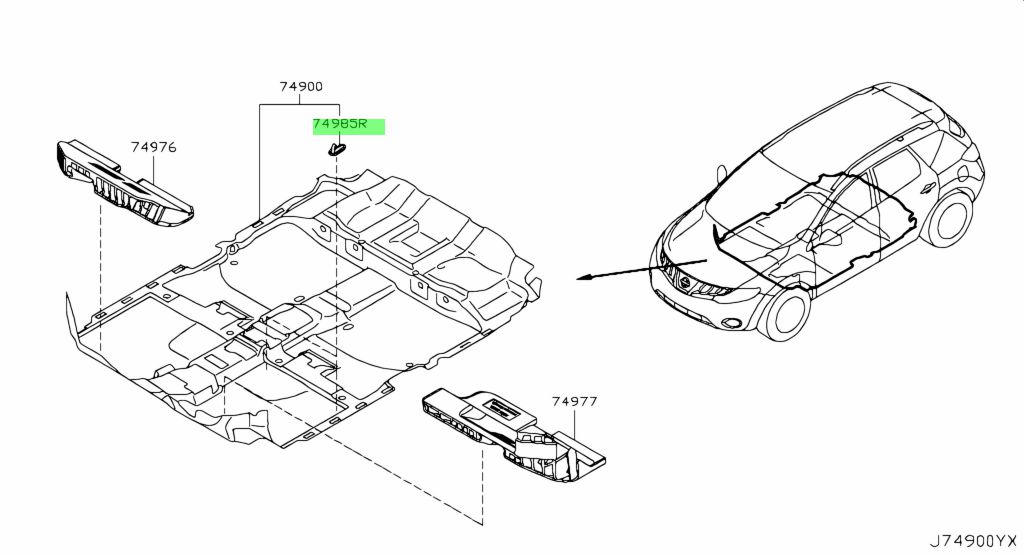 Nissan 74985 40u00