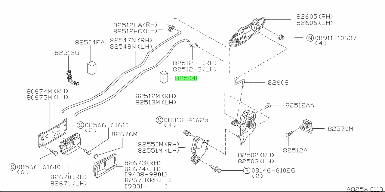 Buy Genuine Nissan 8084540U00 (80845-40U00) Insulator, Remote Control ...