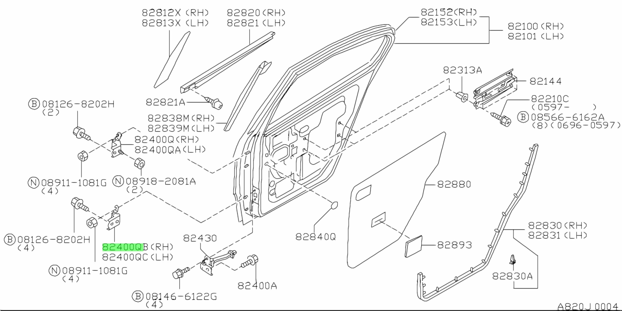 Nissan82420-2F030(824202F030)