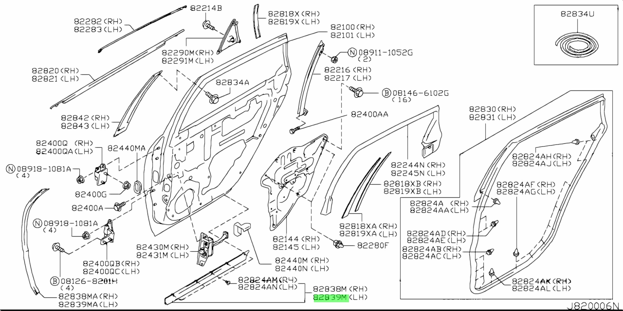 Nissan 80838 jg000