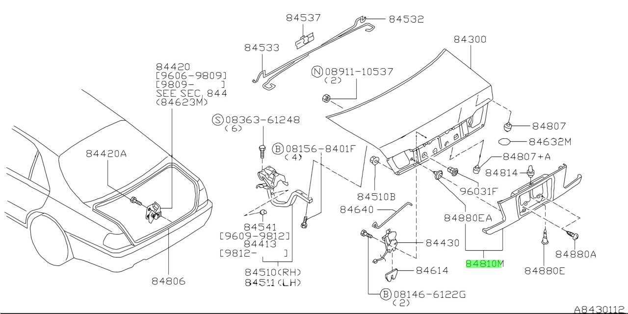 Nissan 84810 9w60d