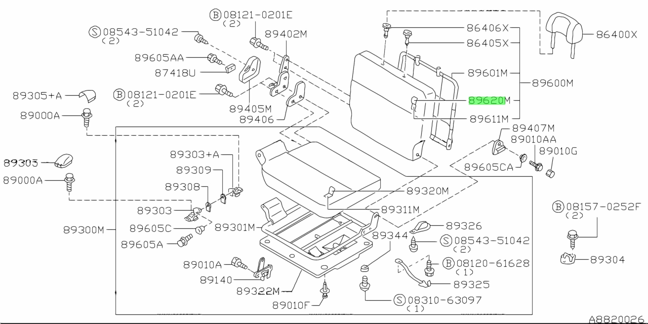 Buy Genuine Nissan 89620VB005 (89620-VB005) Trim Assembly, Third Seat ...