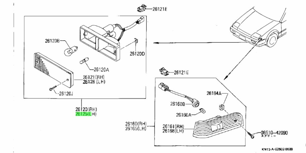 Buy Genuine Nissan B612580M00 (B6125-80M00) Lamp Assembly, Front ...