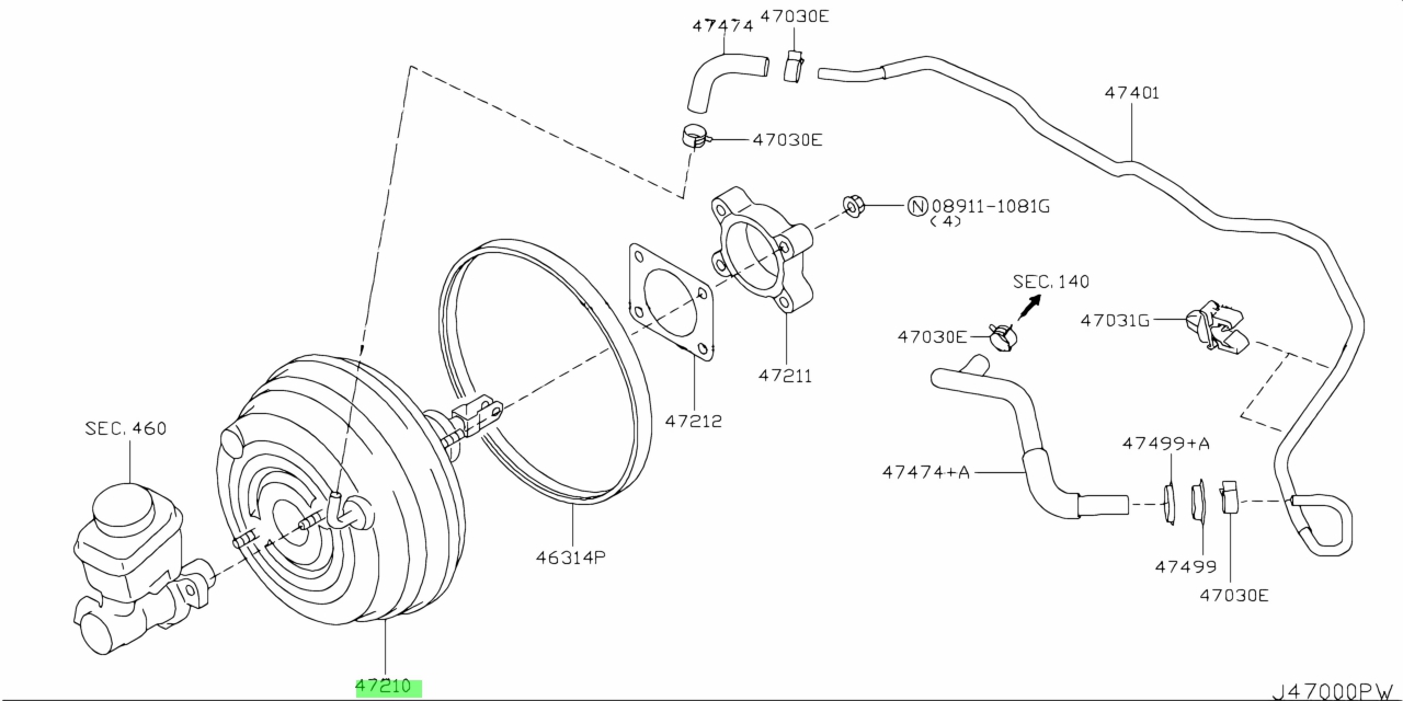 Buy Genuine Nissan D Jf A D Jf A Booster Assembly Brake For Nissan Gt R Prices