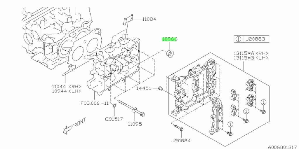 Сальник subaru 806718100