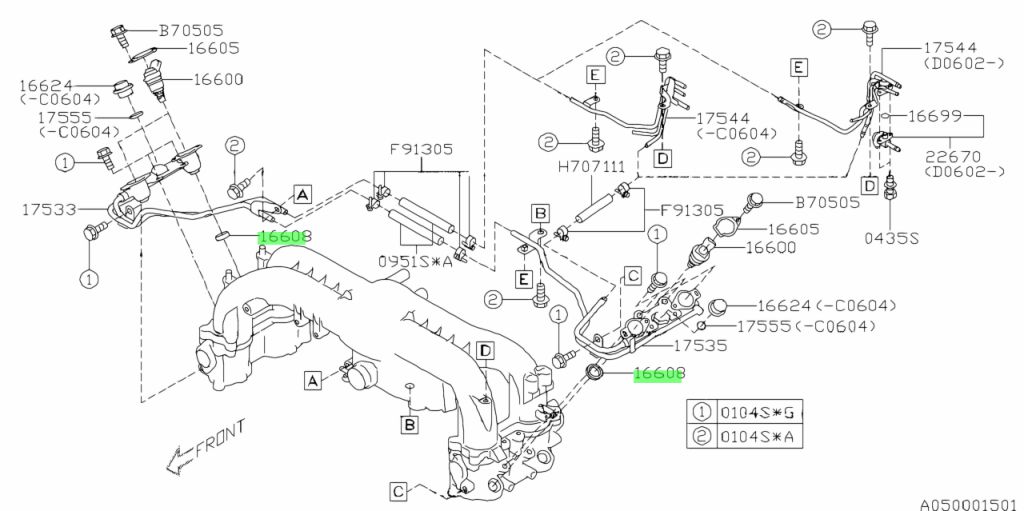 Subaru 16608 ka000