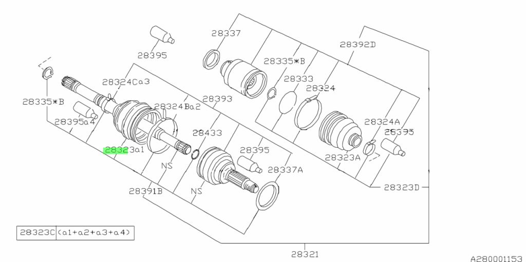 Subaru 28323 ag010