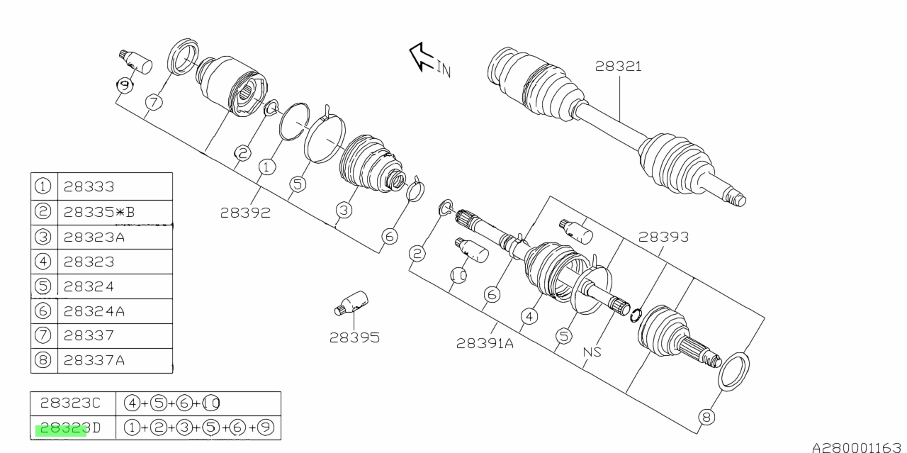 Subaru28397KG000