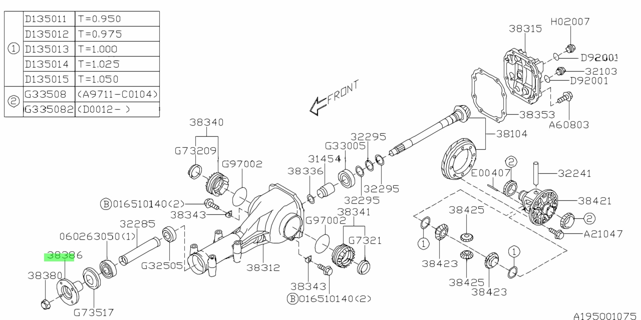 Buy Genuine Subaru 38358AA000 Flange Unit-Companion. Prices, fast ...