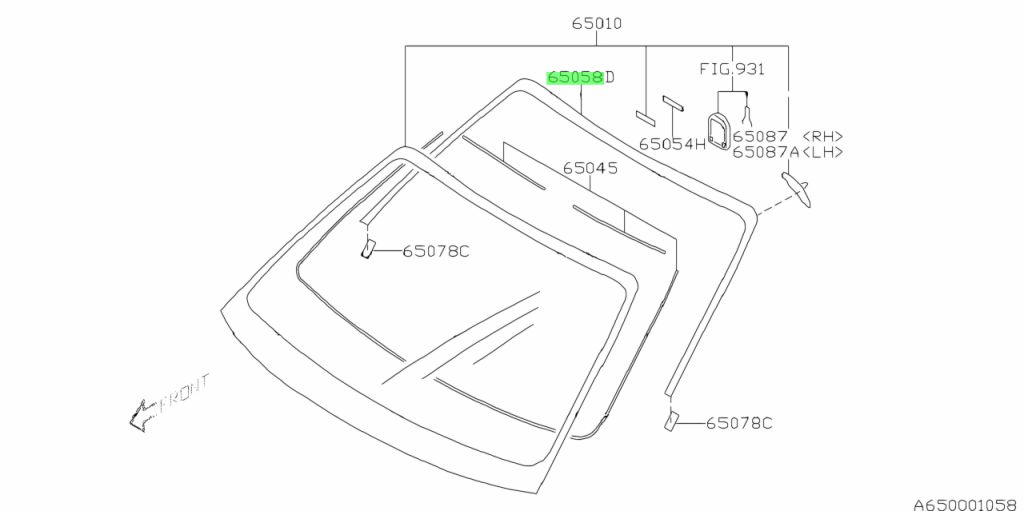 Subaru 65058 ag000