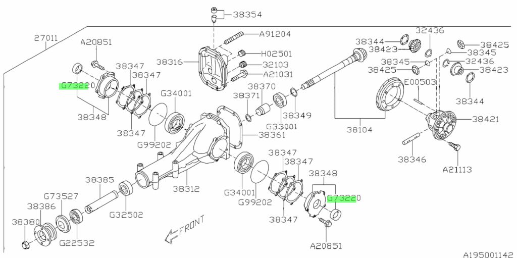 Buy Genuine Subaru 806732200 Oil Seal. Prices, fast shipping, photos ...