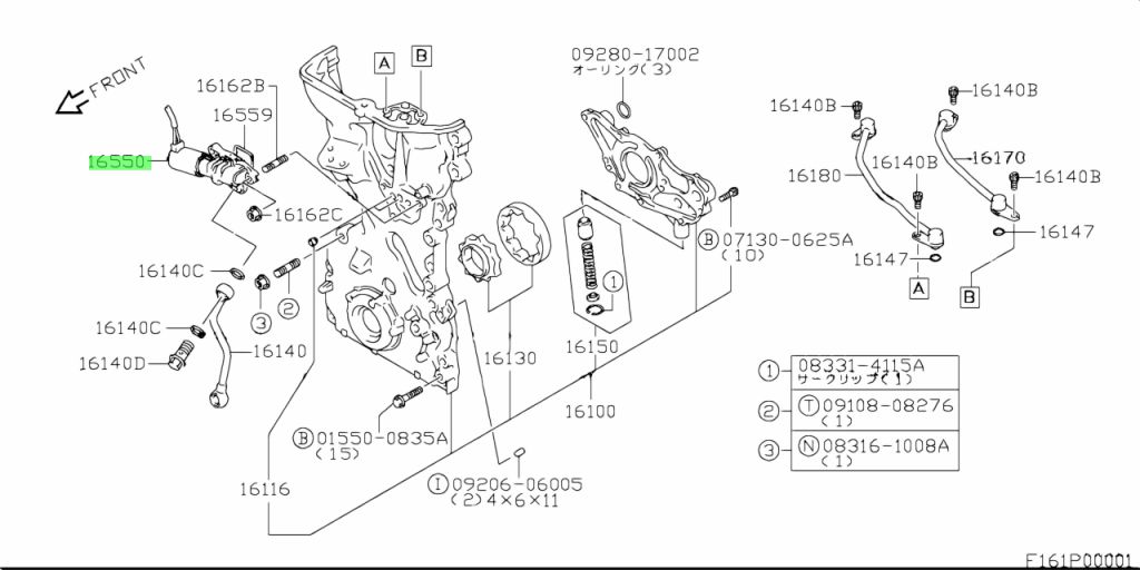 Buy Genuine Suzuki 1655069GE3 Valve, Oil. Prices, fast shipping, photos ...