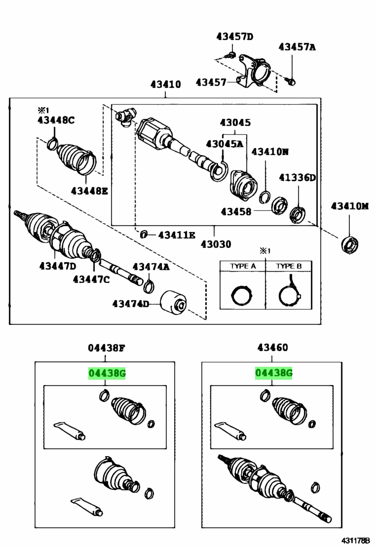 Toyota 04438 42180