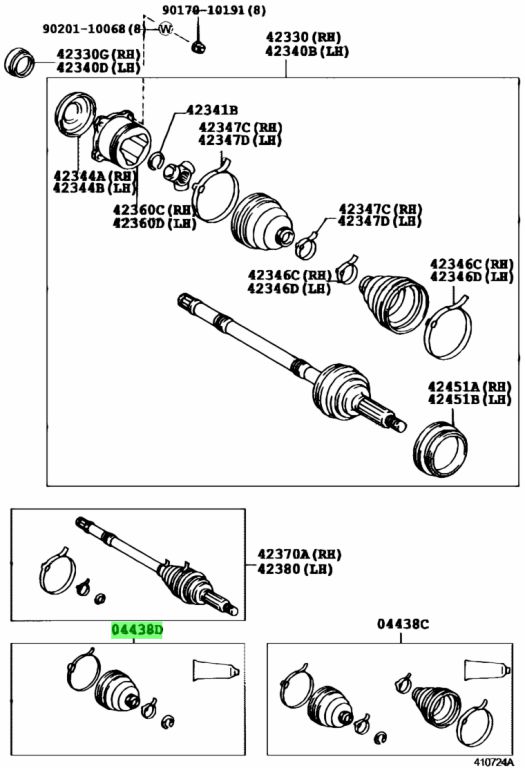 Toyota 04438 42180