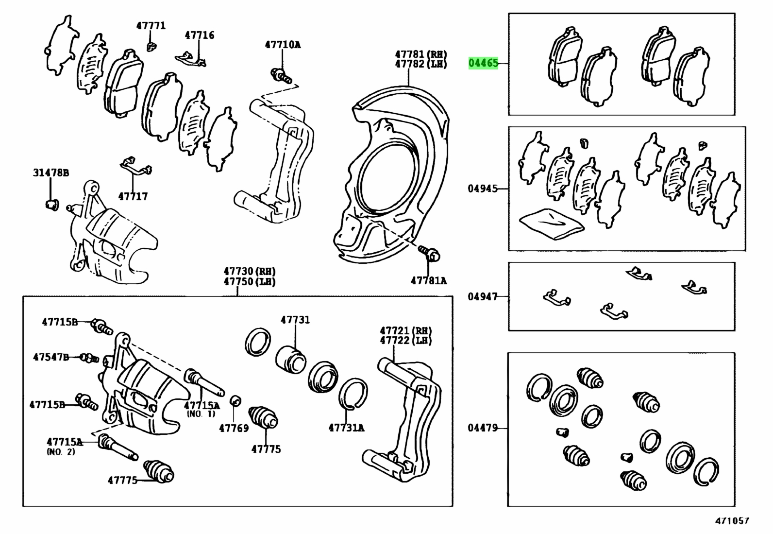 Toyota04465-48010(0446548010)