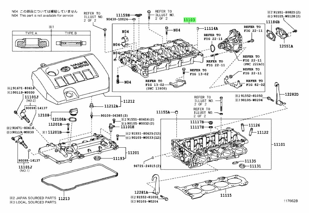 Buy Genuine Toyota 1110737017 (11107-37017) Housing Sub-Assy, Camshaft ...