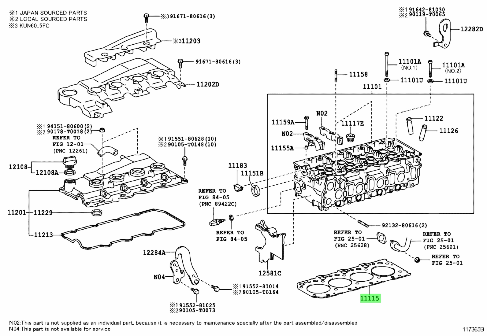 Buy Genuine Toyota 111150L021A0 (11115-0L021-A0) Gasket, Cylinder Head ...