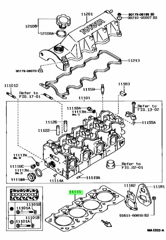 Toyota 11115 16150