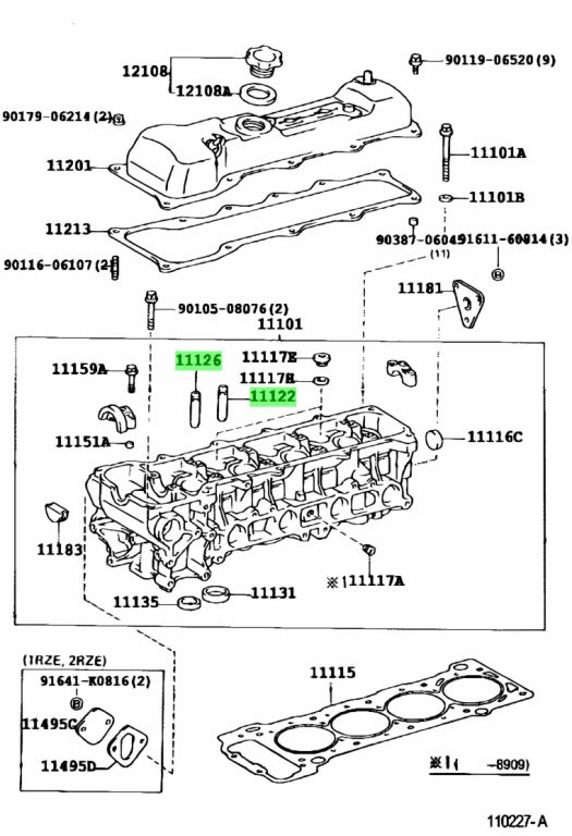 Buy Genuine Toyota 1112267020 (11122-67020) Bush, Exhaust Valve Guide ...