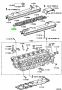 Genuine Toyota 1121946021 - COVER, CYLINDER HEAD, NO.3