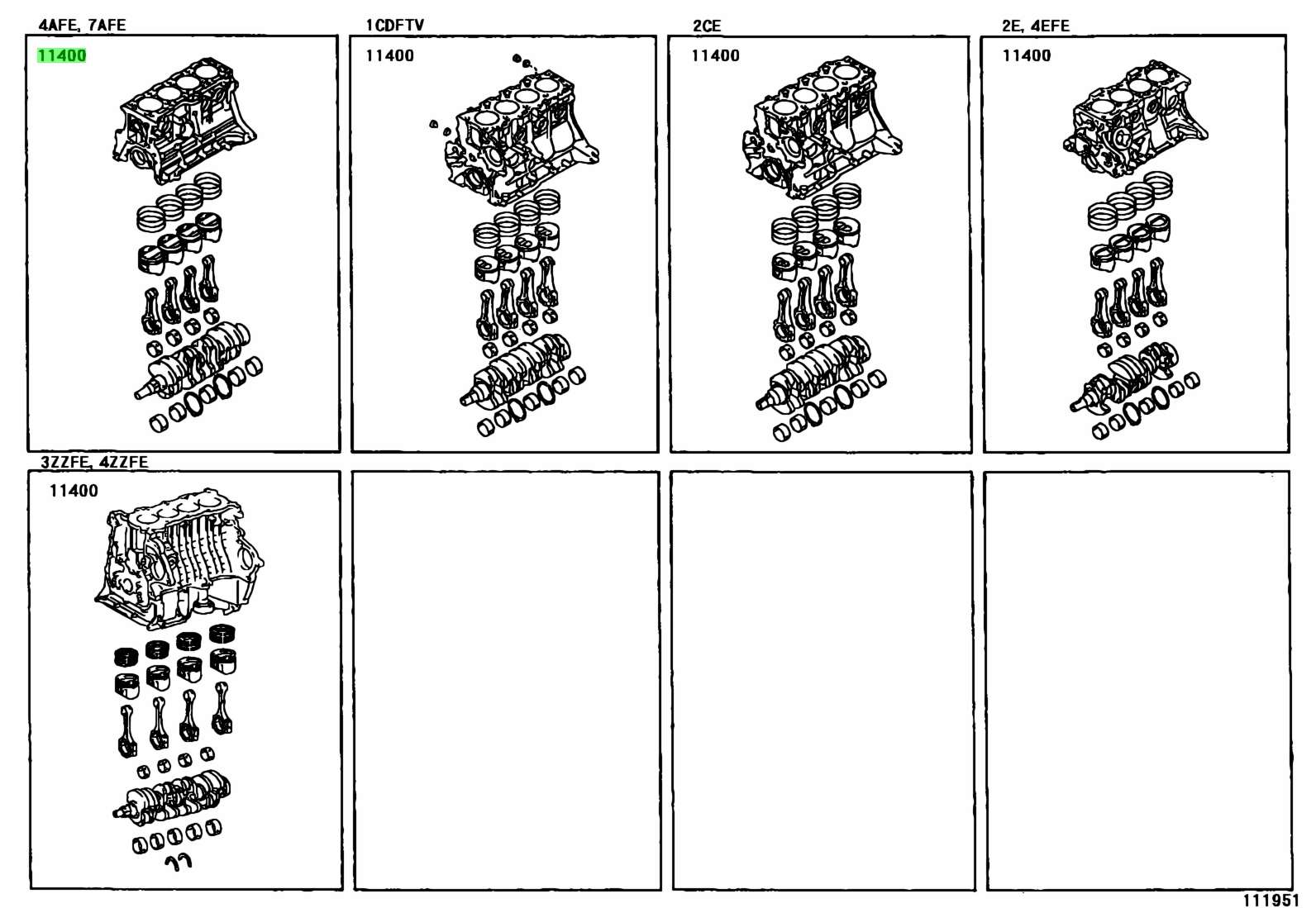 11400. 11400ф. Где расположен номер двигателя (3zzfe) 1600cc 16-Valve DOHC EFI.