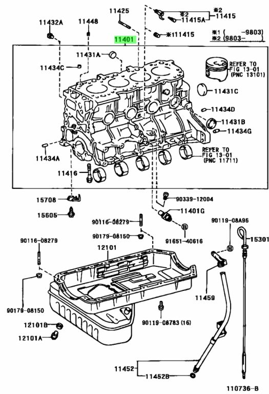 Buy Genuine Toyota Block Sub Assy Cylinder