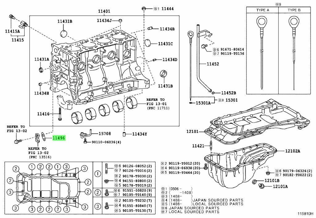 Buy Genuine Toyota 1149675011 (11496-75011) Gasket, Oil Hole Cover ...