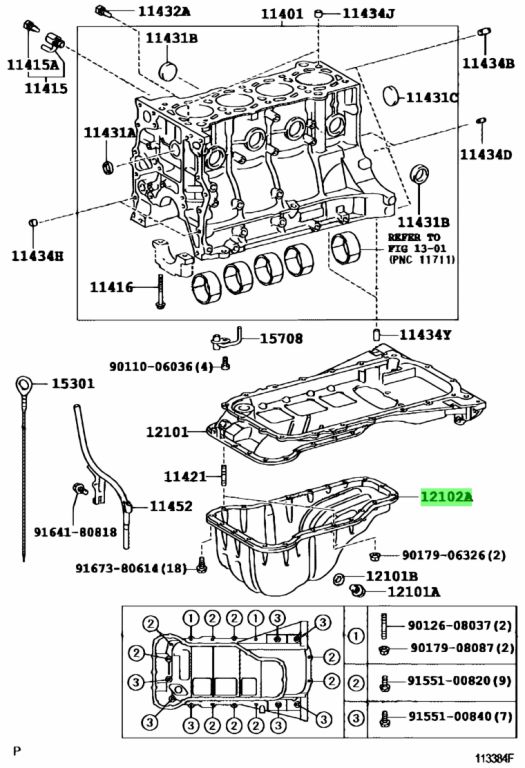 Buy Genuine Toyota 1210230020 (12102-30020) Pan Sub-Assy, Oil, No.2 ...