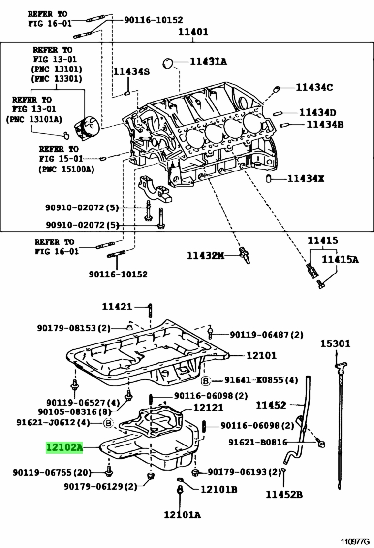 Buy Genuine Toyota 1210250090 (12102-50090) Pan Sub-Assy, Oil, No.2 ...