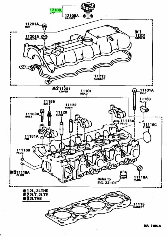 Buy Genuine Toyota 1218061010 (12180-61010) Cap Sub-assy, Oil Filler 