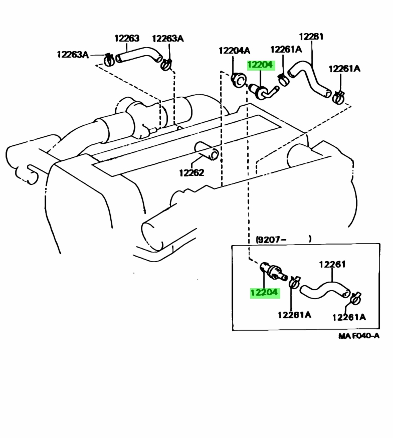 Toyota12204-46030(1220446030)