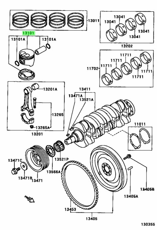 Toyota 13101 37081