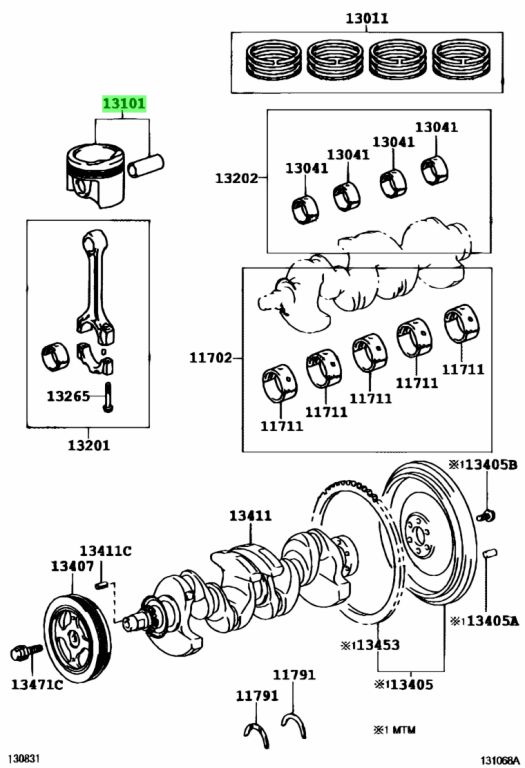 Toyota 13101 37081