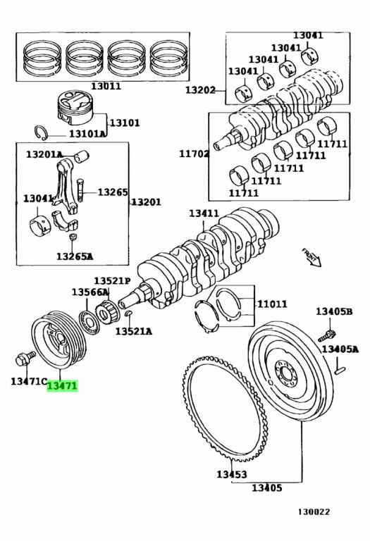 Toyota 19127 15120