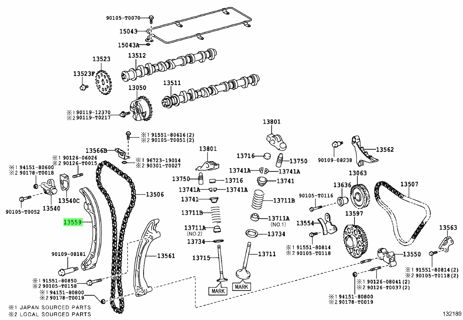 Toyota 13559 22011