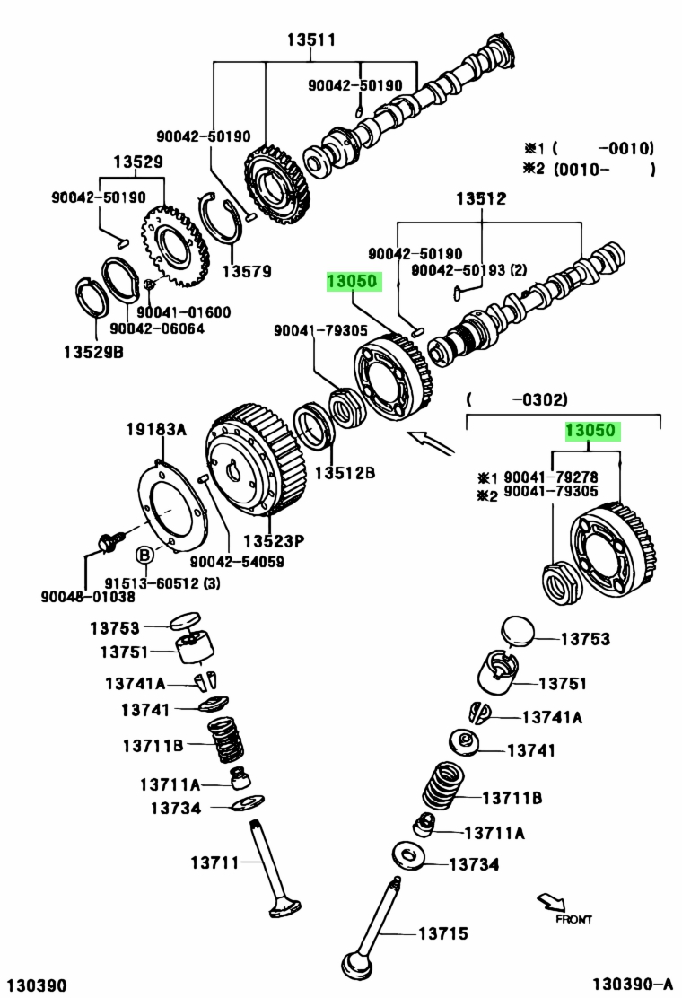  Toyota 1380097205 13800 97205 Toyota Duet 