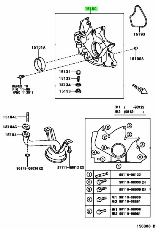 Buy Genuine Toyota 1510015060 (15100-15060) Pump Assy, Oil. Prices ...