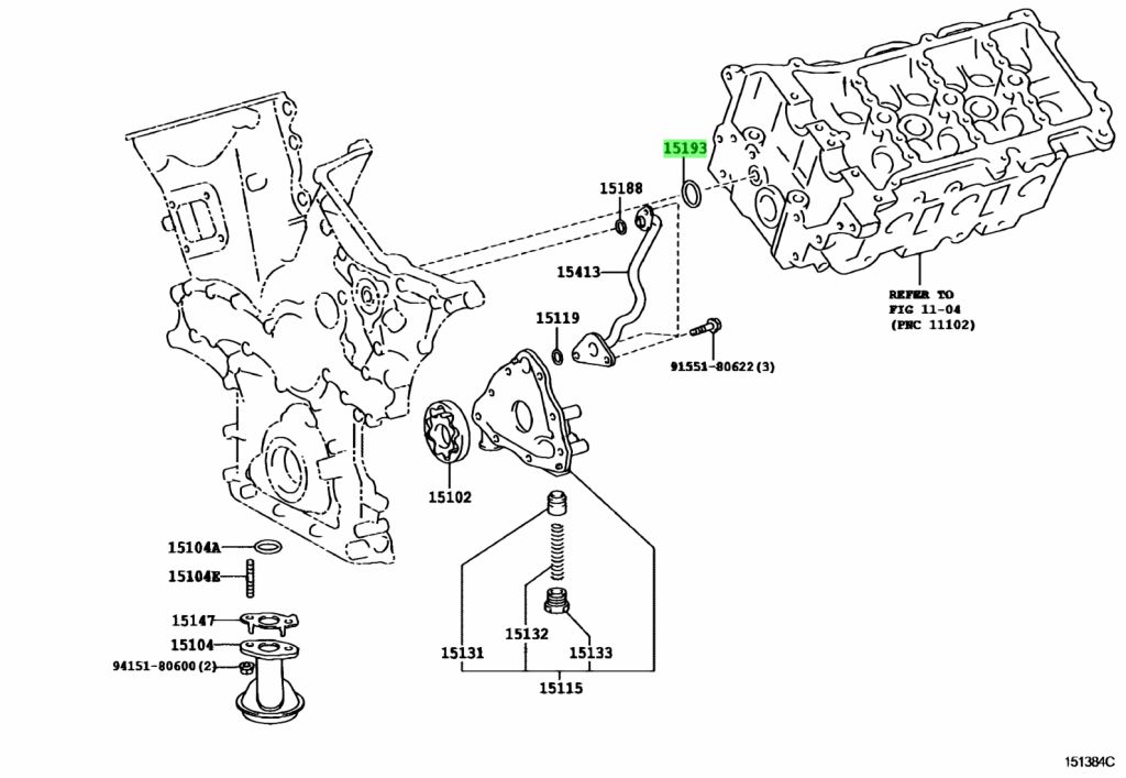 Buy Genuine Toyota 1519331010 (15193-31010) Gasket, Oil Pump. Prices, fast  shipping, photos, weight - Amayama